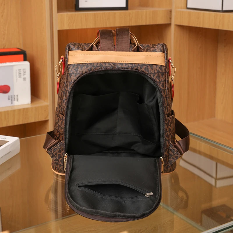 Leather Designer Backpack