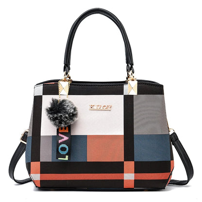 Plaid Pattern Handbag