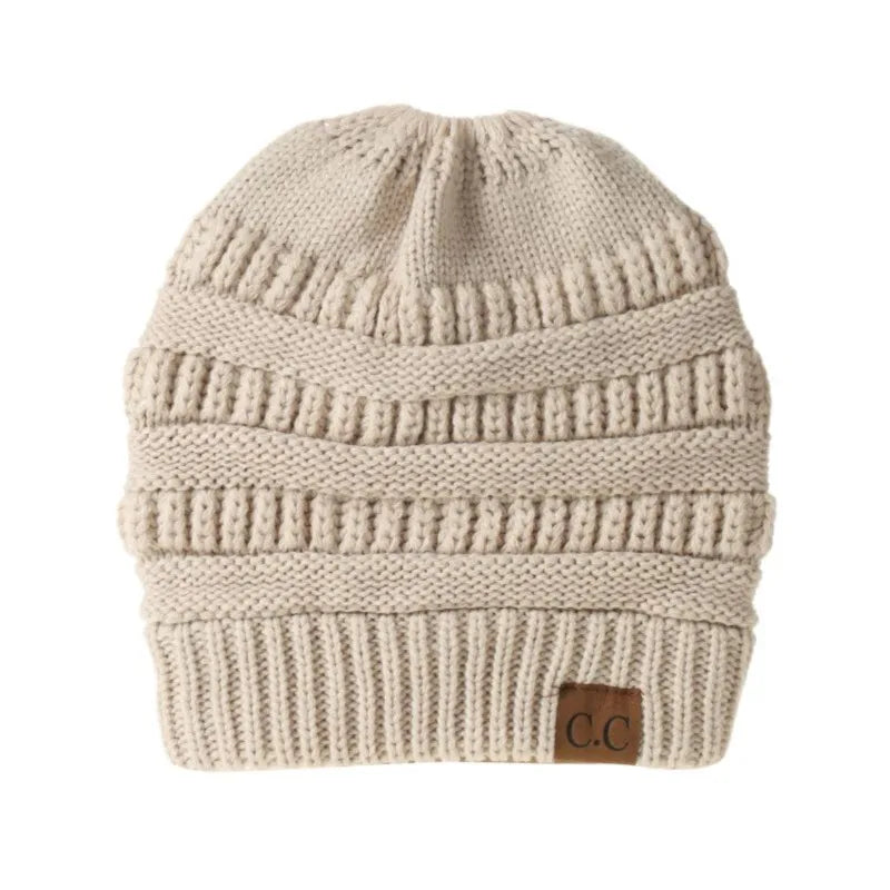 Ponytail Wool Hat