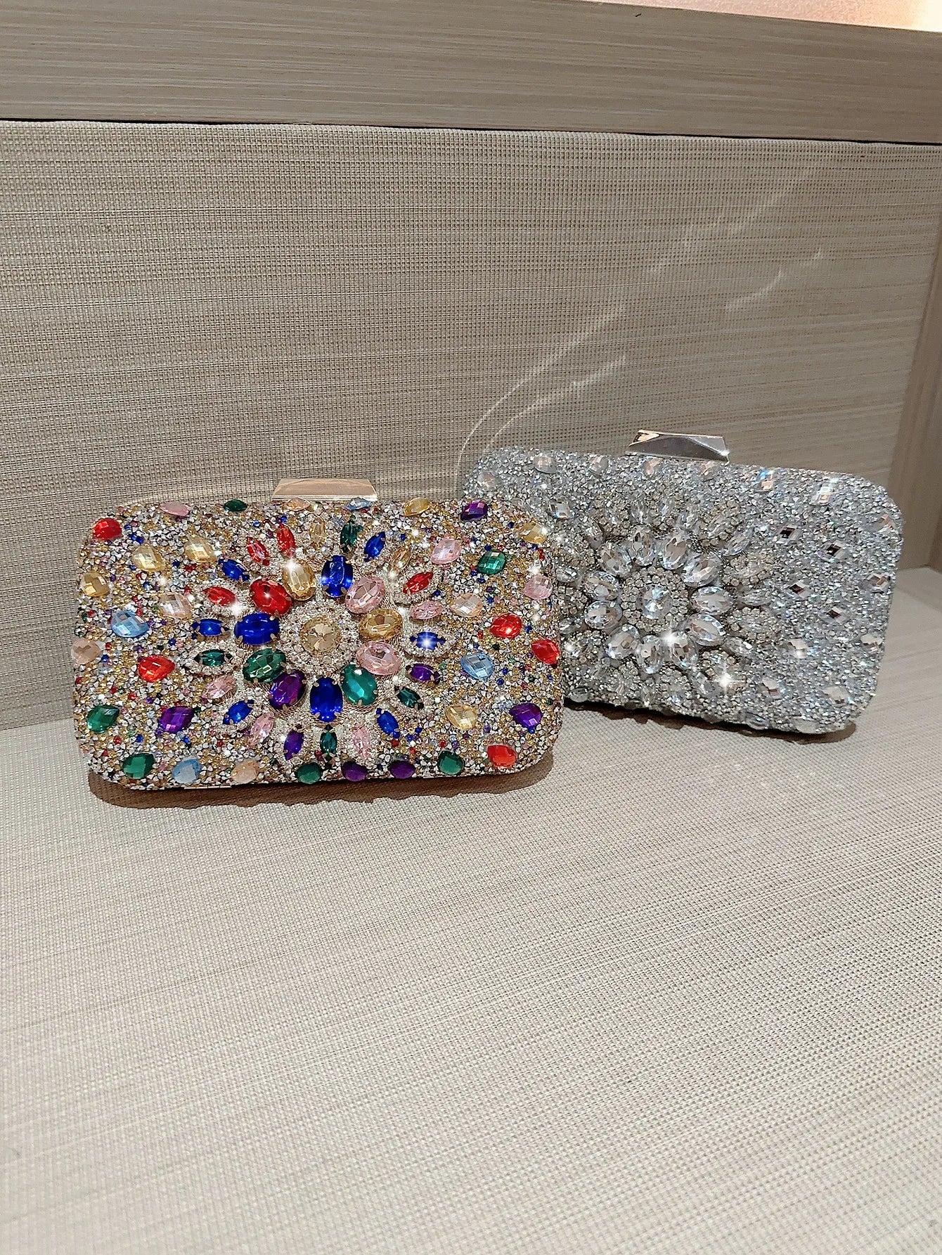 Shiny Rhinestone Diamond Clutch Bag