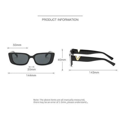 Retro Rectangular Small Frame Sunglasses