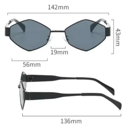 Ladies Hexagon Sunglasses