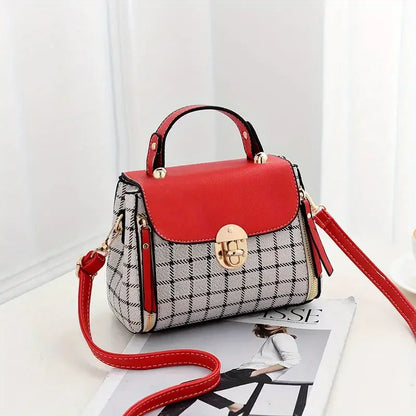 Plaid Pattern Handbag