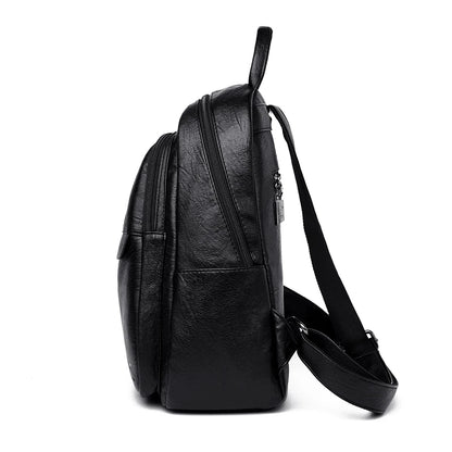 Multifunction Leather Backpack for Women