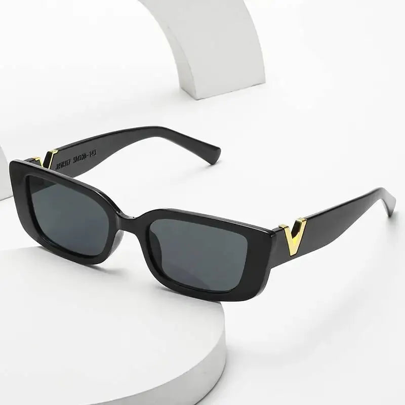 Retro Rectangular Small Frame Sunglasses