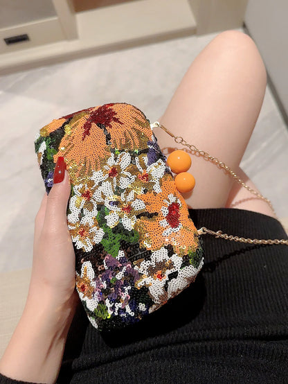 Embroidered Beaded Evening Bag