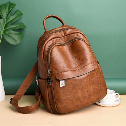 Multifunction Leather Backpack for Women