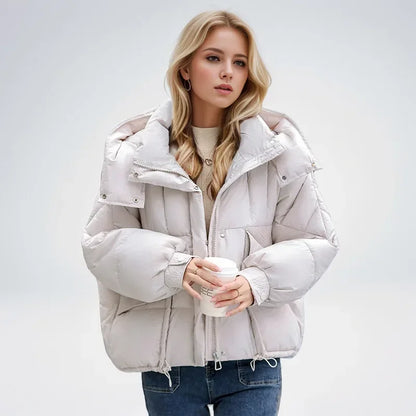 Ladies Cropped Parka Jacket