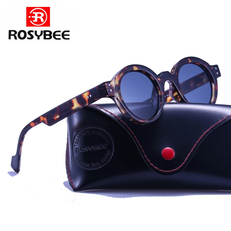 Handmade Acetate Round Retro Sunglasses