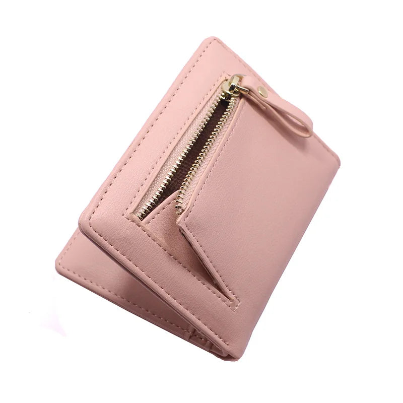 Women's Simple Letter Bifold Short Wallet