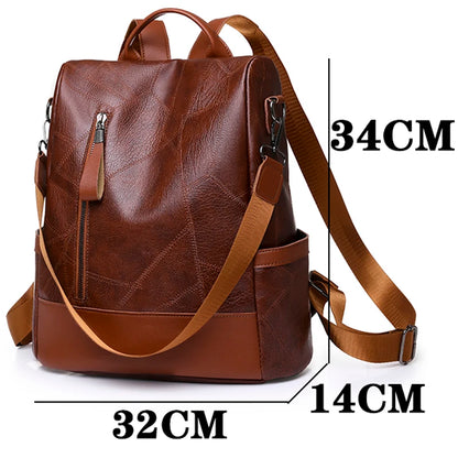 Women’s Designer Soft Leather Backpack