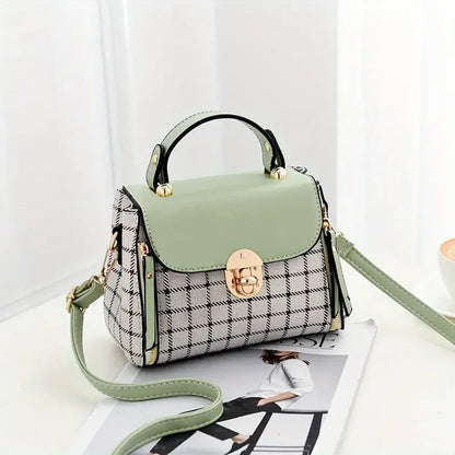 Plaid Pattern Handbag