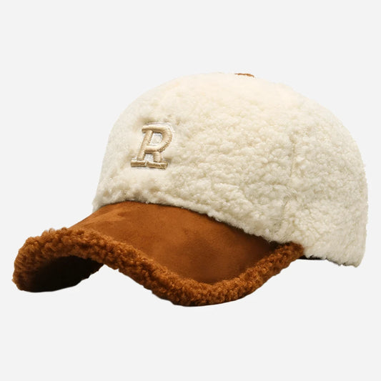 Winter Lambswool Baseball Cap