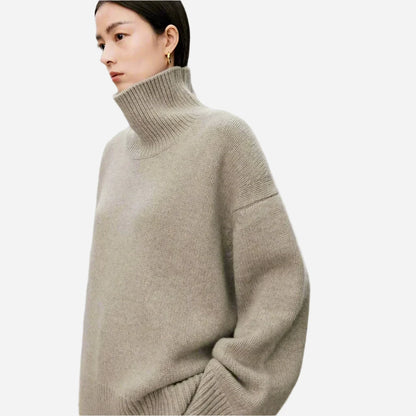 Luxe Cashmere Turtleneck Sweater