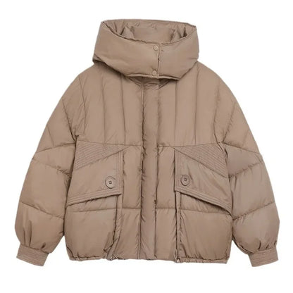 Ladies Cropped Parka Jacket