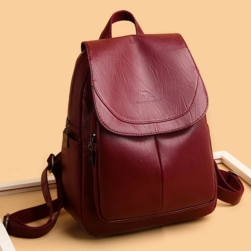 Vintage Leather Backpack