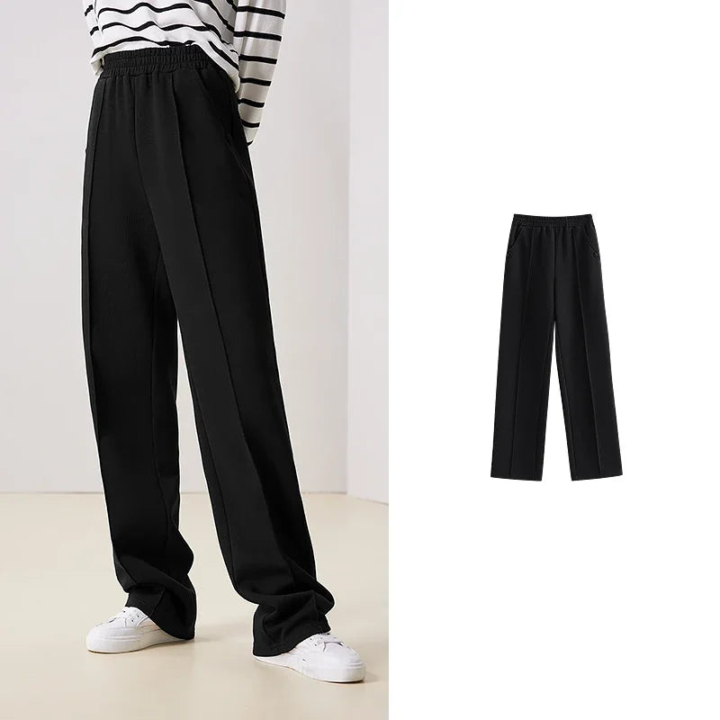 Women’s Elastic Waist Straight Loose pants