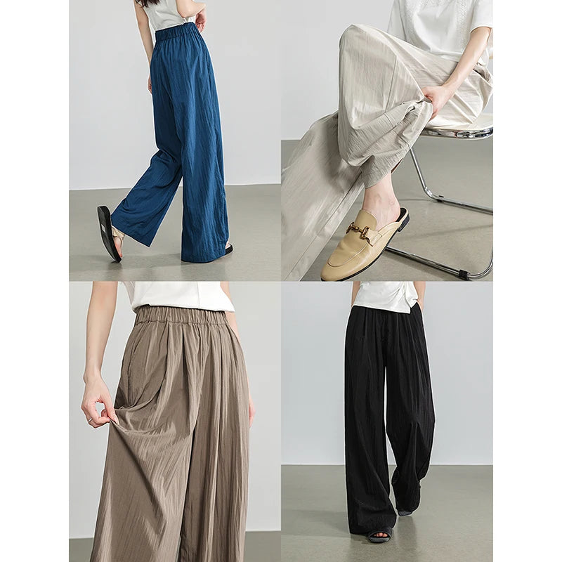 Women’s Wrinkle Casual Japanese Lazy Mountain Pants